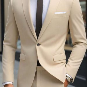 2 pice coat pent , creem colour , suit pent for men